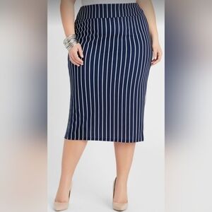 * NEW Ashley Stewart Plus Size High Waist Pencil Skirt